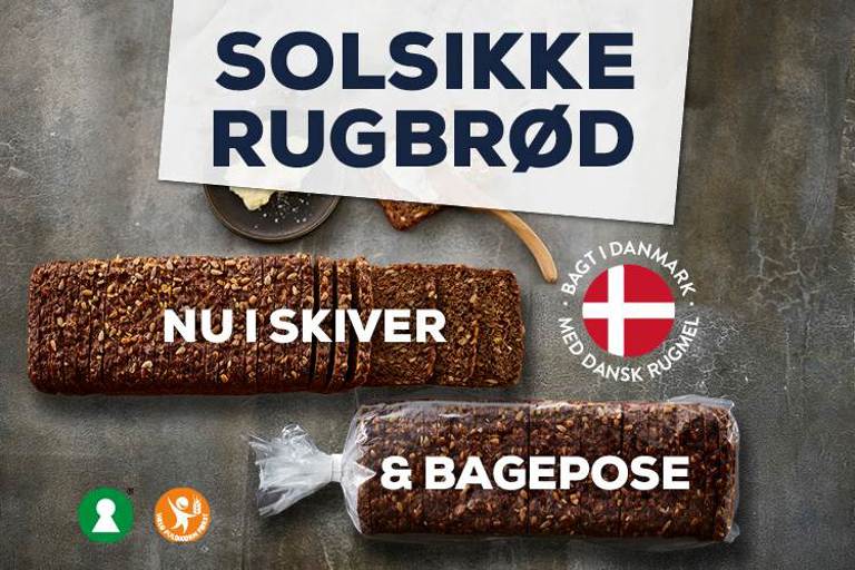 Bake off rugbrød i bagepose fra Shulstad Bakery Solutions