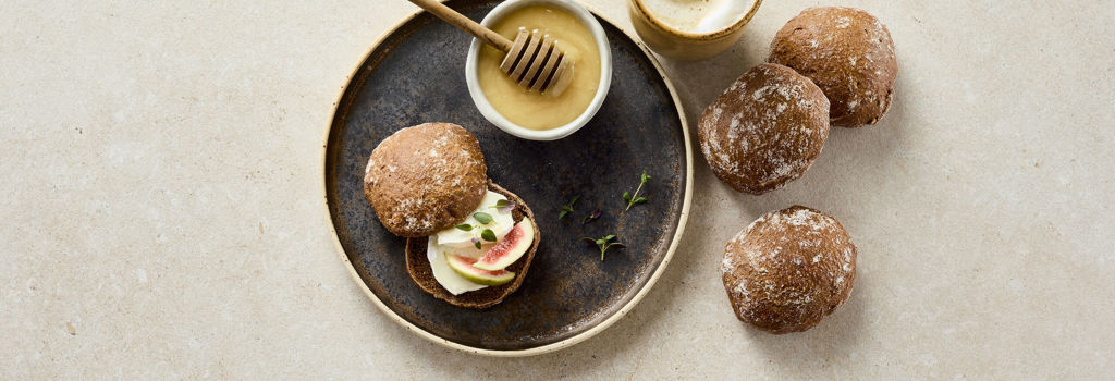 225147 Økologisk Mørk Durumbolle m. kerner