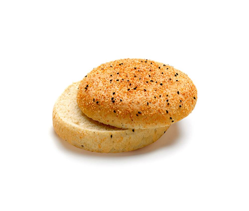 223655 SBS Burgerbolle Pepper Style, skåret_komprimeret
