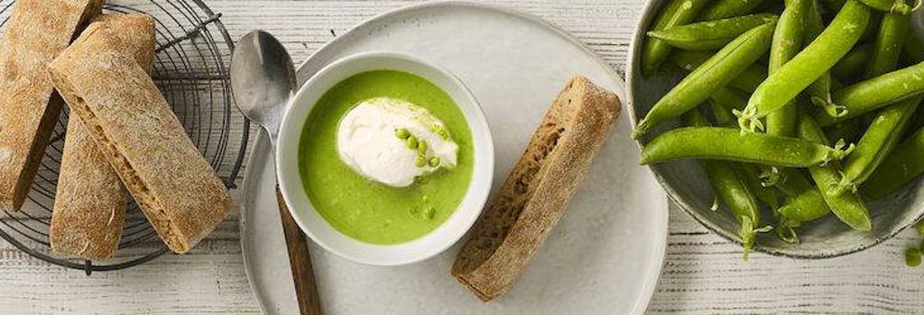 �rtesuppe med �ko landstykke